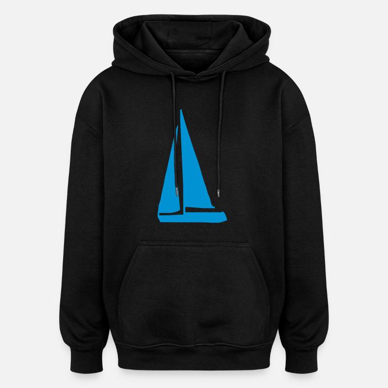 Design amusant pour les marins - Sweat à capuche oversize unisexe - noir
