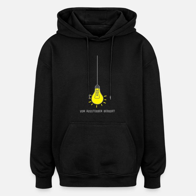 Menacées d'extinction - V2 - Sweat à capuche oversize unisexe - noir