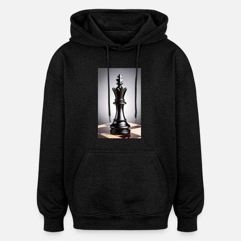 Schach | Schachfigur | Schachspieler - Oversized Unisex Hoodie - Schwarz