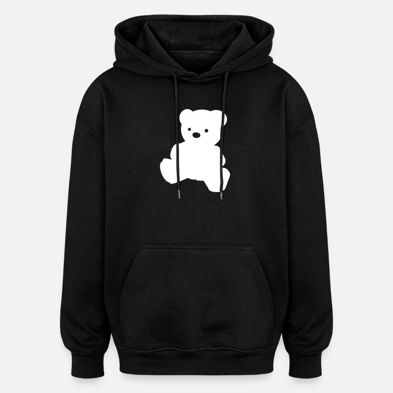 Ein einfacher Teddybär - Oversized Unisex Hoodie - Schwarz