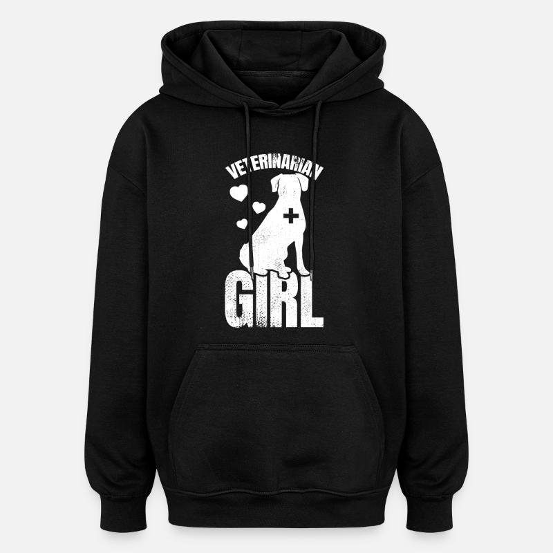 Tierärztin - Oversized Unisex Hoodie - Schwarz