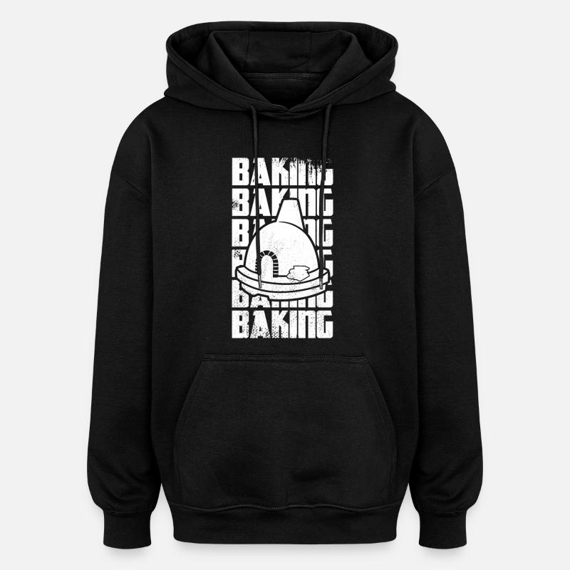 Fun Baking - Oversized Unisex Hoodie - black