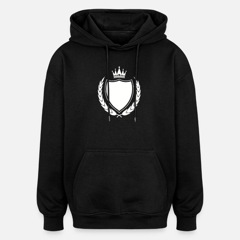 Königliches Wappen Emblem - Oversized Unisex Hoodie - Schwarz