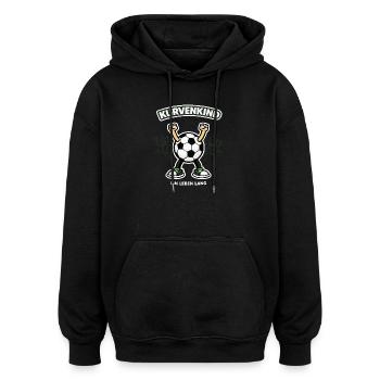 Enfant Courbe – Une Vie Entière | Maillot de fan de football - Sweat à capuche oversize unisexe - noir - Devant - Noah (186cm)