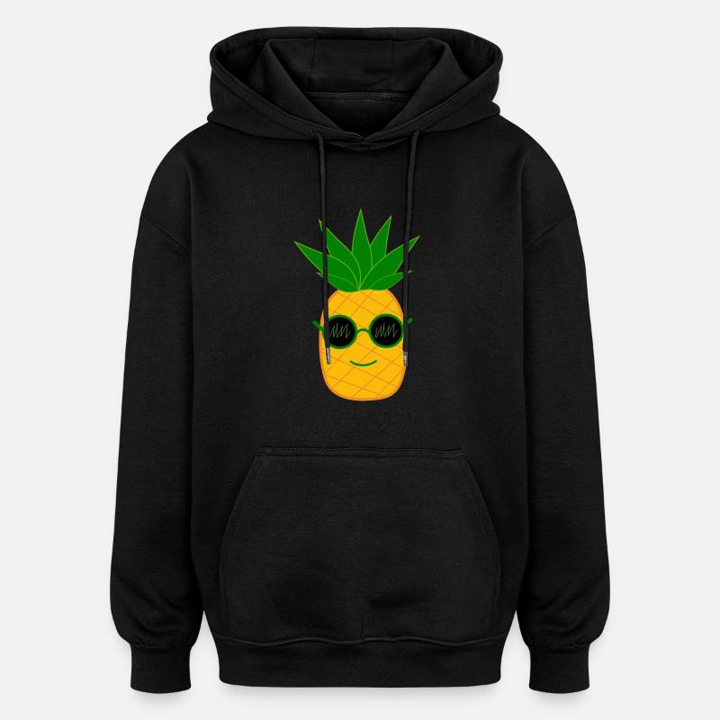 Festival d’été de l’ananas - Sweat à capuche oversize unisexe - noir