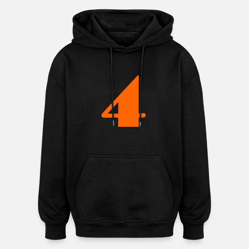 4 ANS,4e ANNIVERSAIRE,ANNIVERSAIRE 4 ANS - Sweat à capuche oversize unisexe - noir