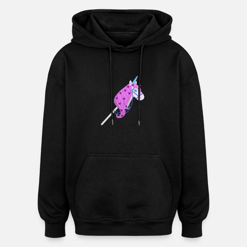 Équitation de loisir - Sweat à capuche oversize unisexe - noir