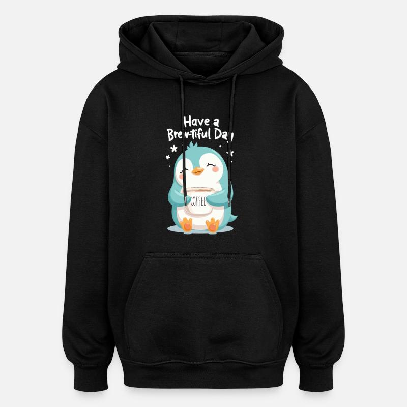 Journée brassicole - Sweat à capuche oversize unisexe - noir