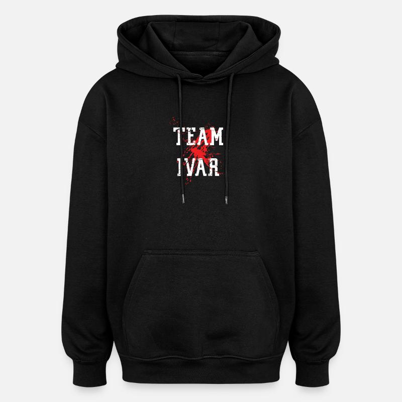 équipe i.sub.var inversée - Sweat à capuche oversize unisexe - noir