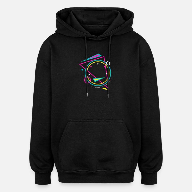 geometry - Oversized Unisex Hoodie - black