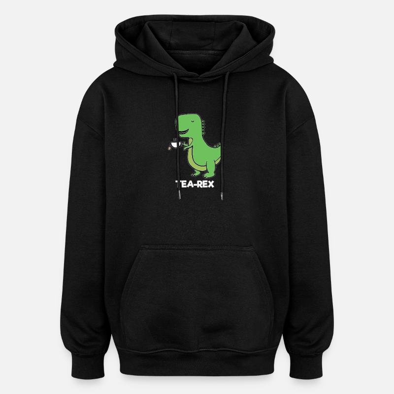 Dinosaurier - TEAREX - Oversized Unisex Hoodie - Schwarz