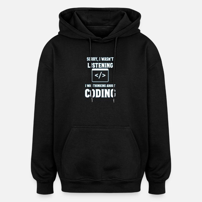 Programmieren Geschenk - Oversized Unisex Hoodie - Schwarz