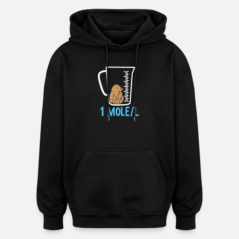 Enseignement des sciences - Sweat à capuche oversize unisexe - noir