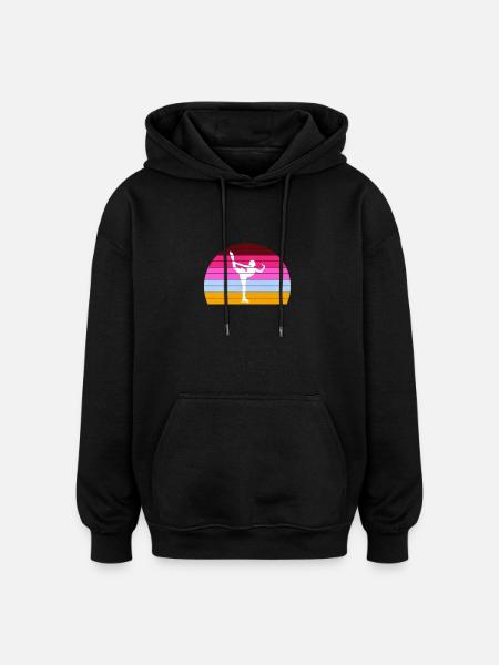 Figure skating figure skater - Oversized Unisex Hoodie - black