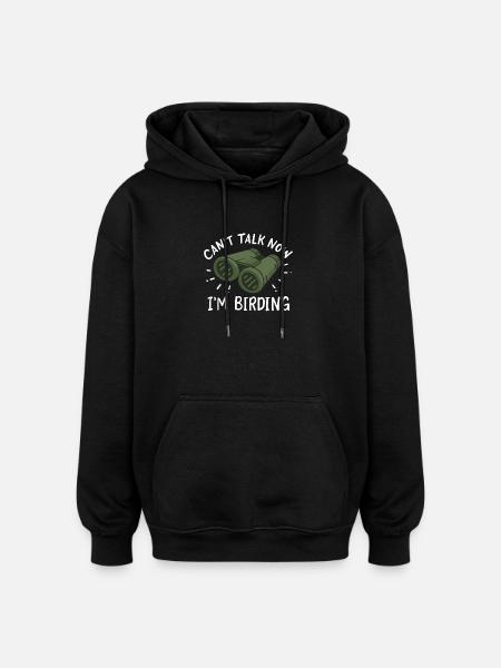 Bird Watching Birdwatchers - Oversized Unisex Hoodie - black