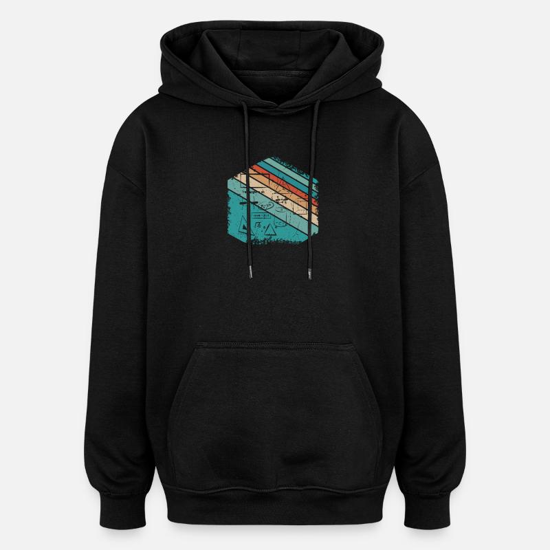 Math Teacher Lehrer Mathematik Design - Oversized Unisex Hoodie - Schwarz