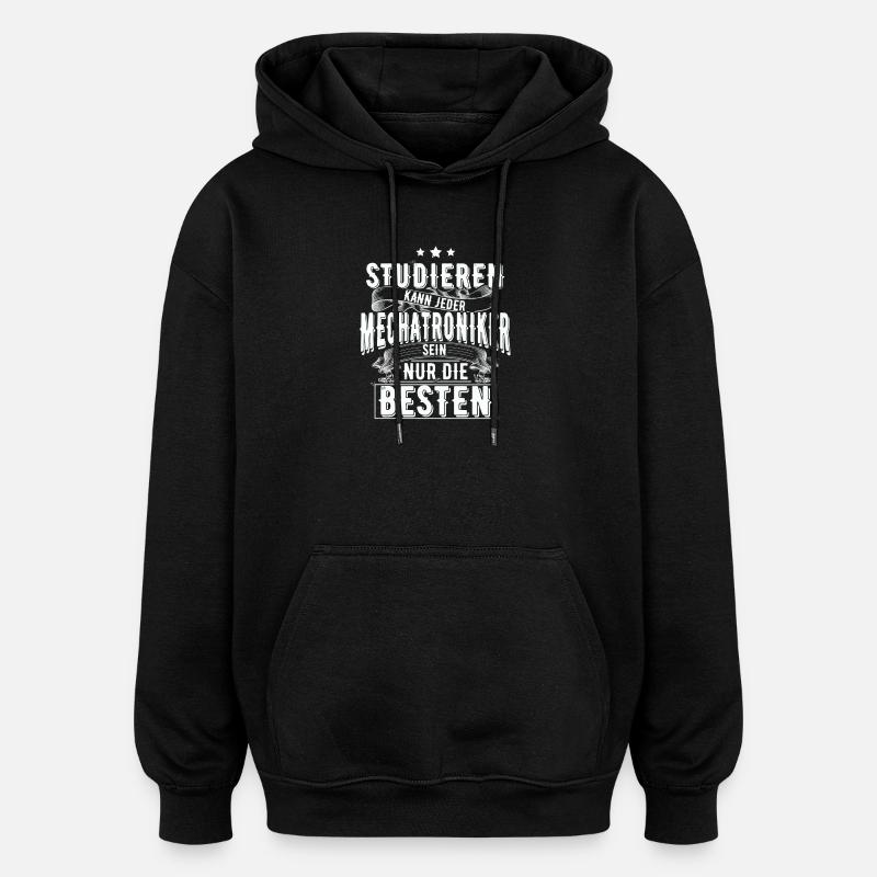 Mechatroniker - Oversized Unisex Hoodie - Schwarz