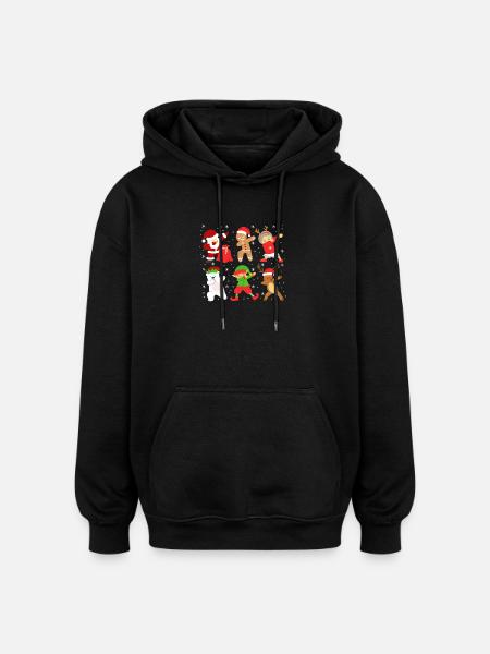 Weihnachten - Oversized Unisex Hoodie - Schwarz