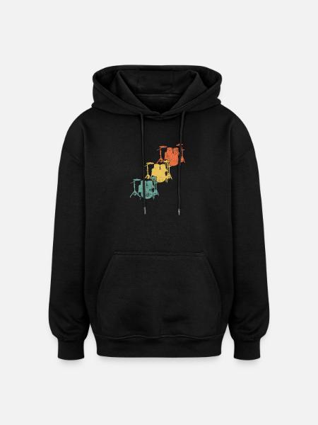 Schlagzeug Schlagzeuger - Oversized Unisex Hoodie - Schwarz