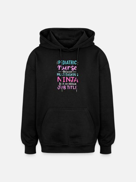 Kinderkrankenschwester - Oversized Unisex Hoodie - Schwarz