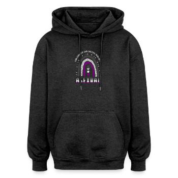 Asexual Pride Ace Pride Boho Regenbogen - Oversized Unisex Hoodie - Anthrazit - Vorne - Noah (186cm)