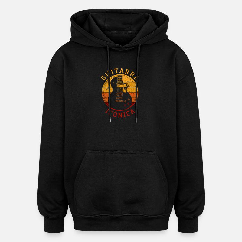 Guitarra Iconica - Sweat à capuche oversize unisexe - noir