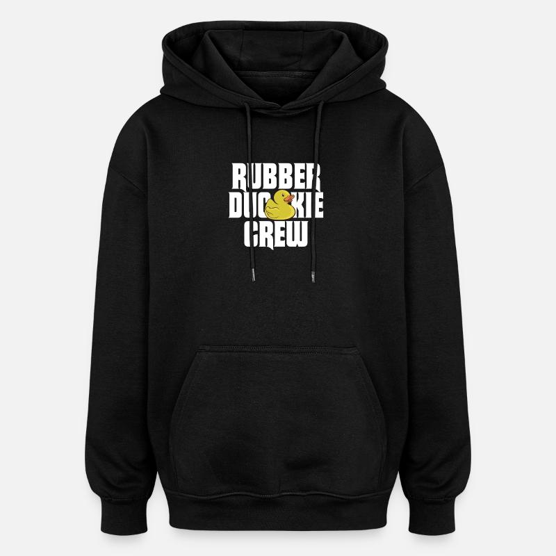 Rubber Duck Rubber Duckie Crew - Oversized Unisex Hoodie - Schwarz
