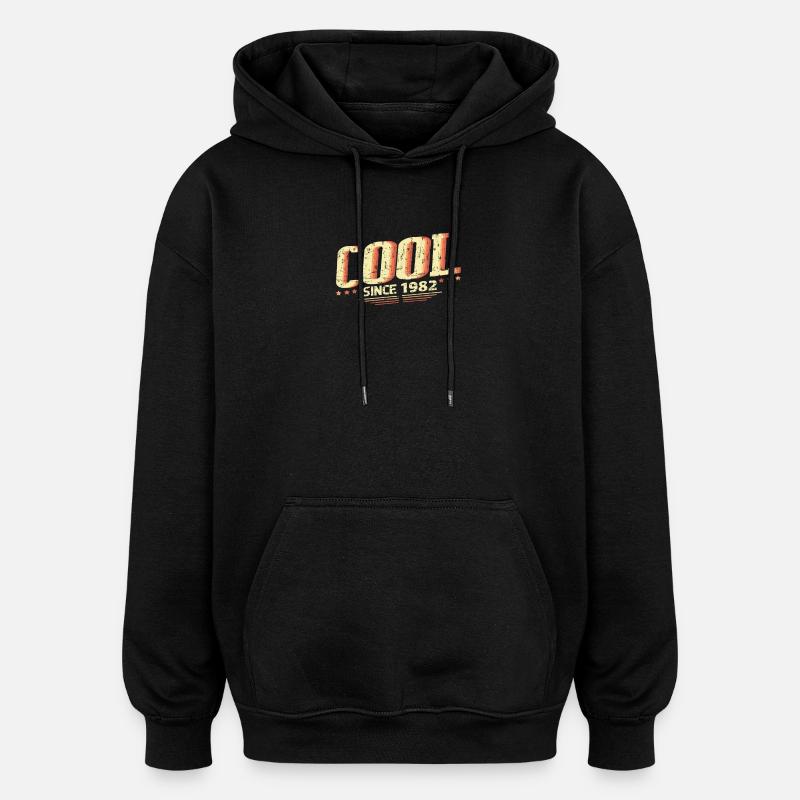 Cool depuis 1982 - Sweat à capuche oversize unisexe - noir
