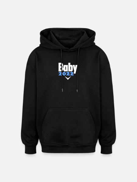 Bébé 2022 - Naissance Enceinte 2022 - Sweat à capuche oversize unisexe - noir