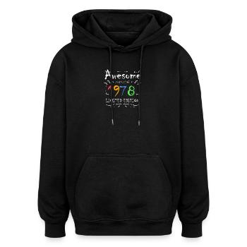 1978 - Oversized Unisex Hoodie - black - Front - Noah (186cm)