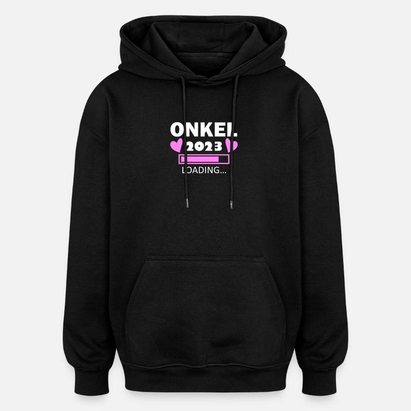 Onkel Loading 2023 - Oversized Unisex Hoodie - Schwarz