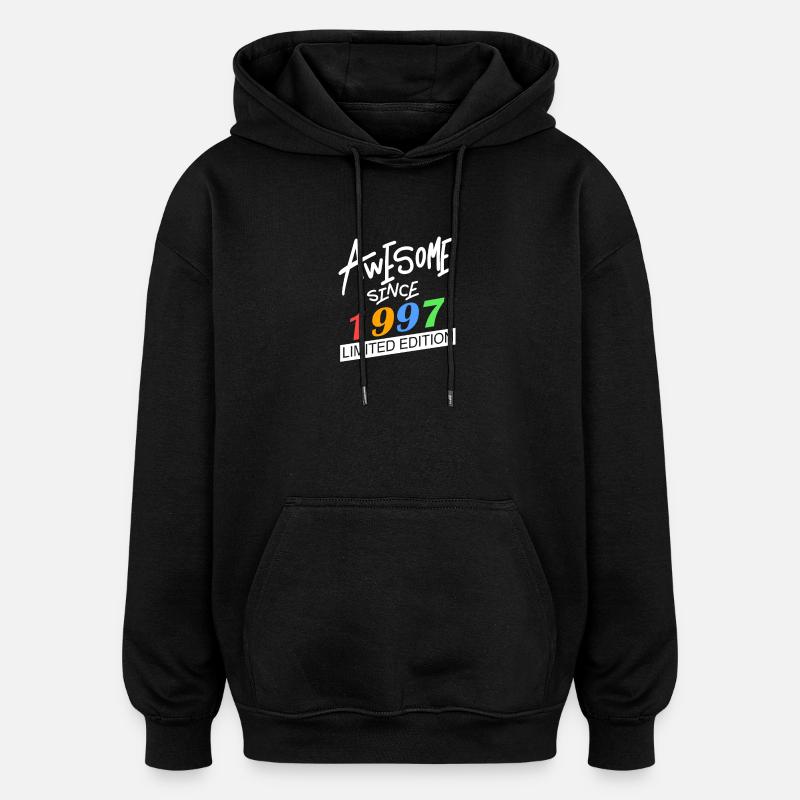 1997 - Born 1997 - Oversized Unisex Hoodie - black