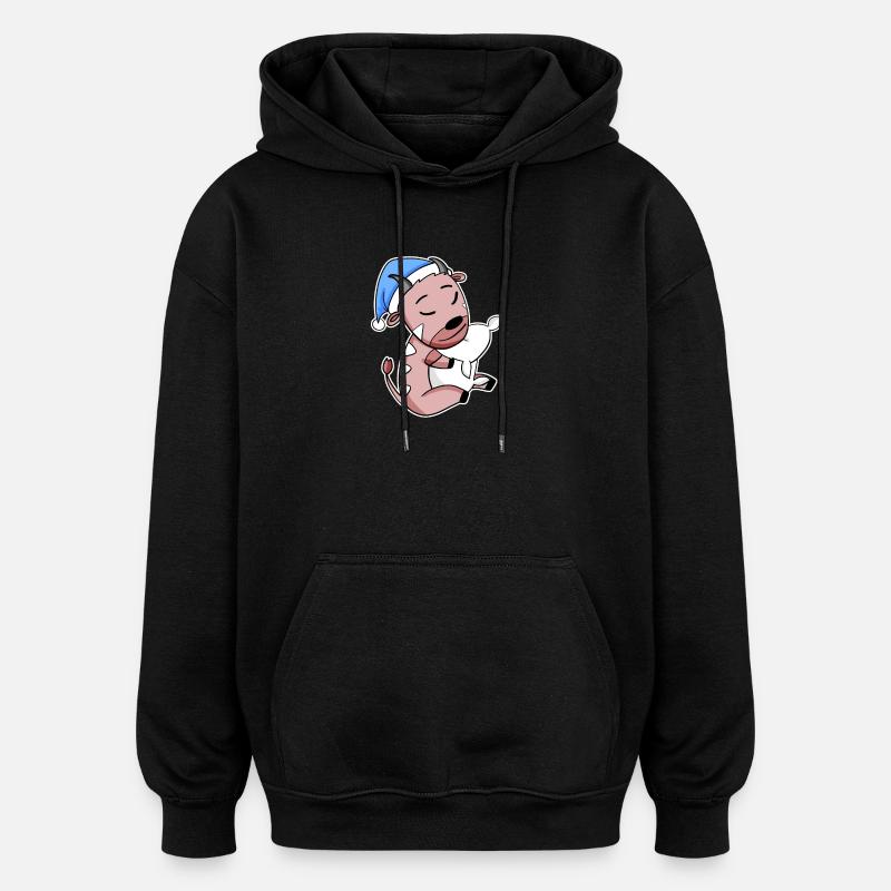 Antilope - Sweat à capuche oversize unisexe - noir