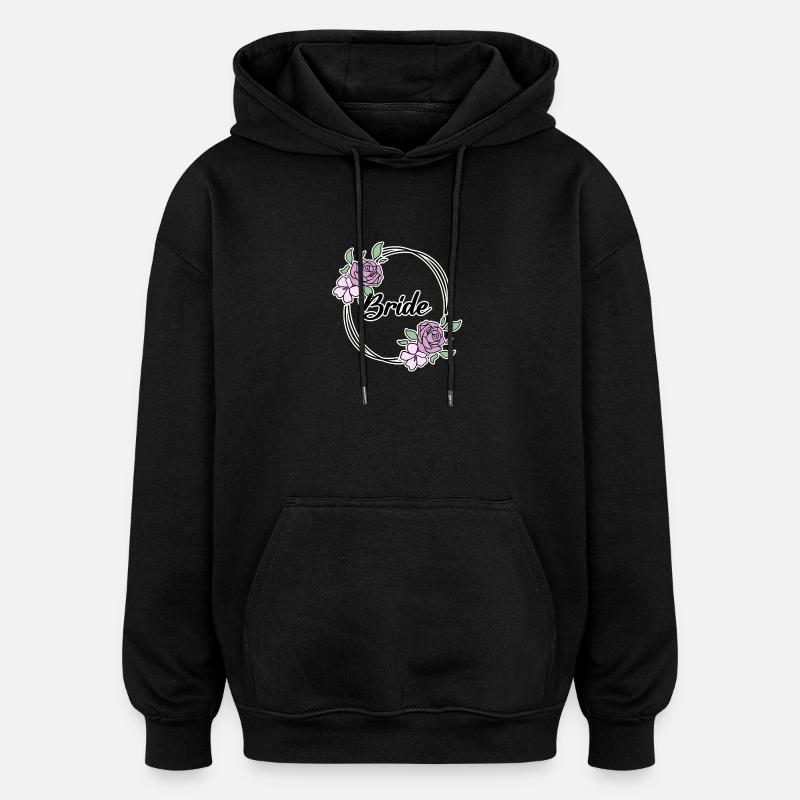 Mariée - Sweat à capuche oversize unisexe - noir