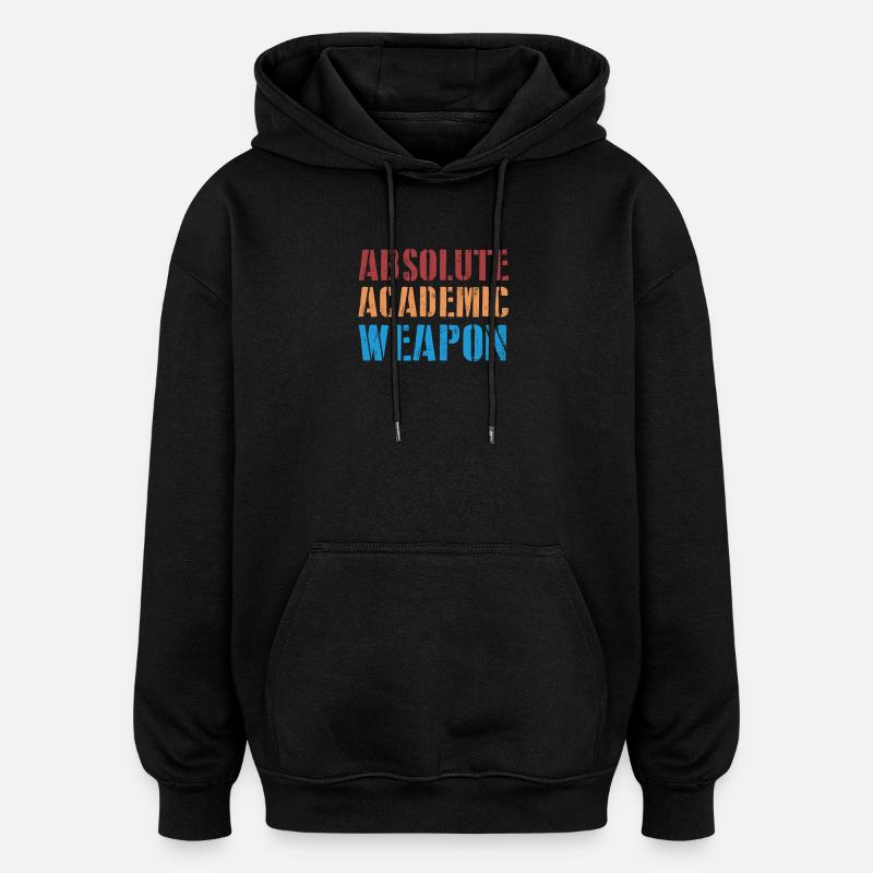 Arme académique absolue des étudiants - Sweat à capuche oversize unisexe - noir