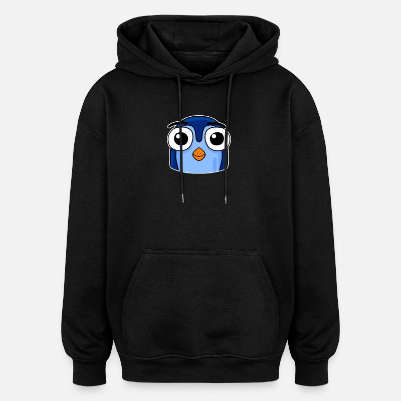 Tête de pingouin - Sweat à capuche oversize unisexe - noir