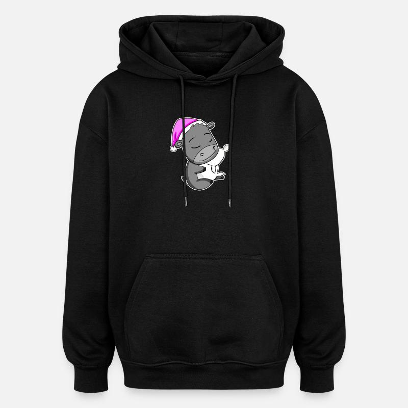 Esel - Oversized Unisex Hoodie - Schwarz