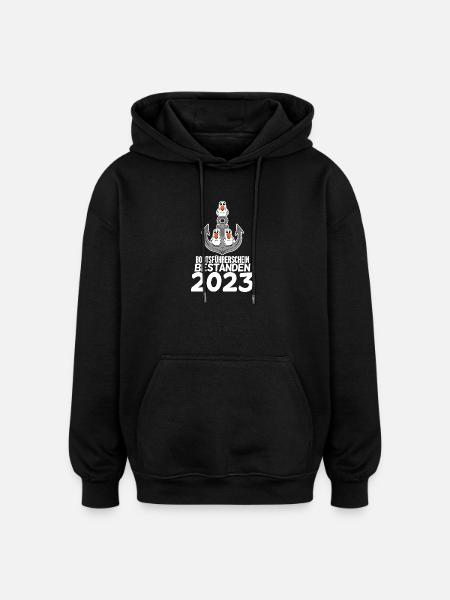 Bootsführerschein 2023 - Oversized Unisex Hoodie - Schwarz