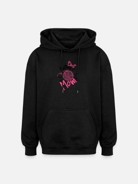 Beste Strickmutter aller Zeiten - Oversized Unisex Hoodie - Schwarz