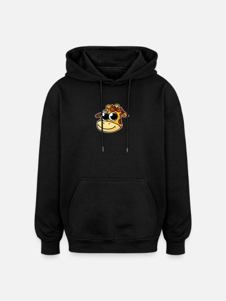 Giraffe - Oversized Unisex Hoodie - black