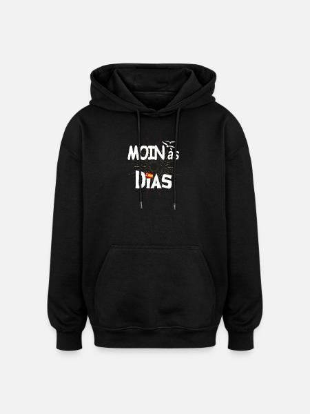 MOINas Dias - Oversized Unisex Hoodie - Schwarz