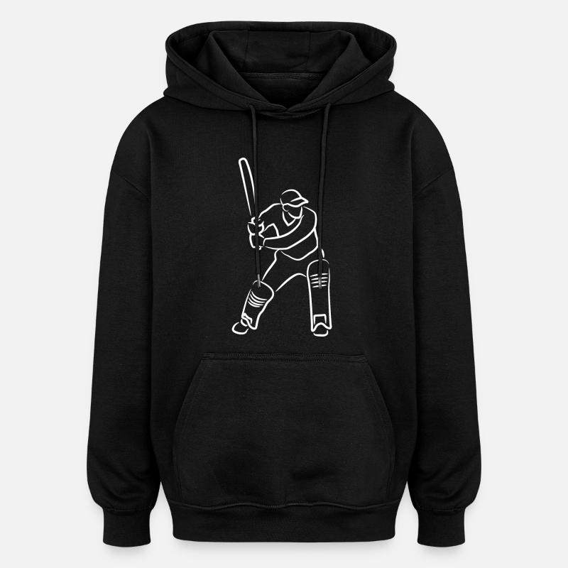 Garçon de cricket - Sweat à capuche oversize unisexe - noir