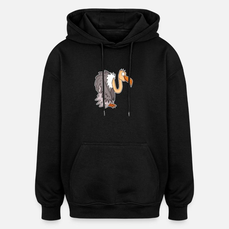 Vulture - Oversized Unisex Hoodie - black