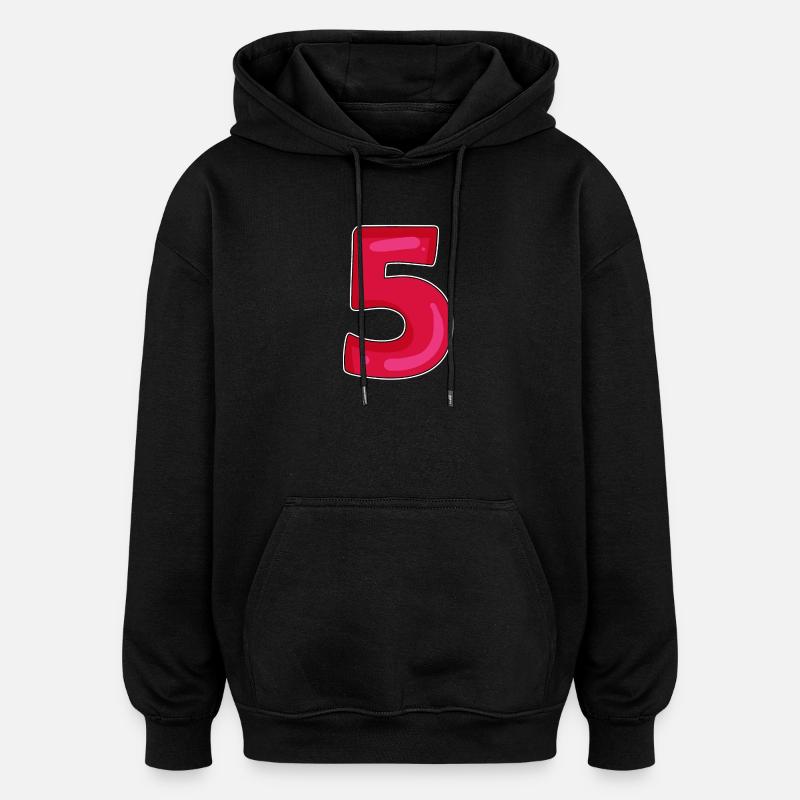 5 - Sweat à capuche oversize unisexe - noir