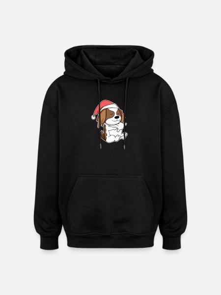 Cavalier King Charles Spaniel Hund Tier - Oversized Unisex Hoodie - Schwarz