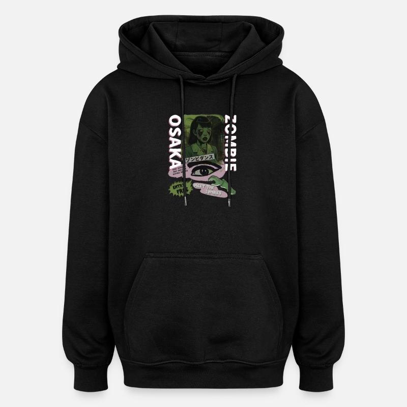 Osaka Zombie Girl - Sweat à capuche oversize unisexe - noir