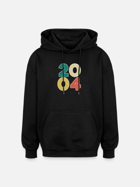 2004 - Year 2004 - Year 2004 - Oversized Unisex Hoodie - black