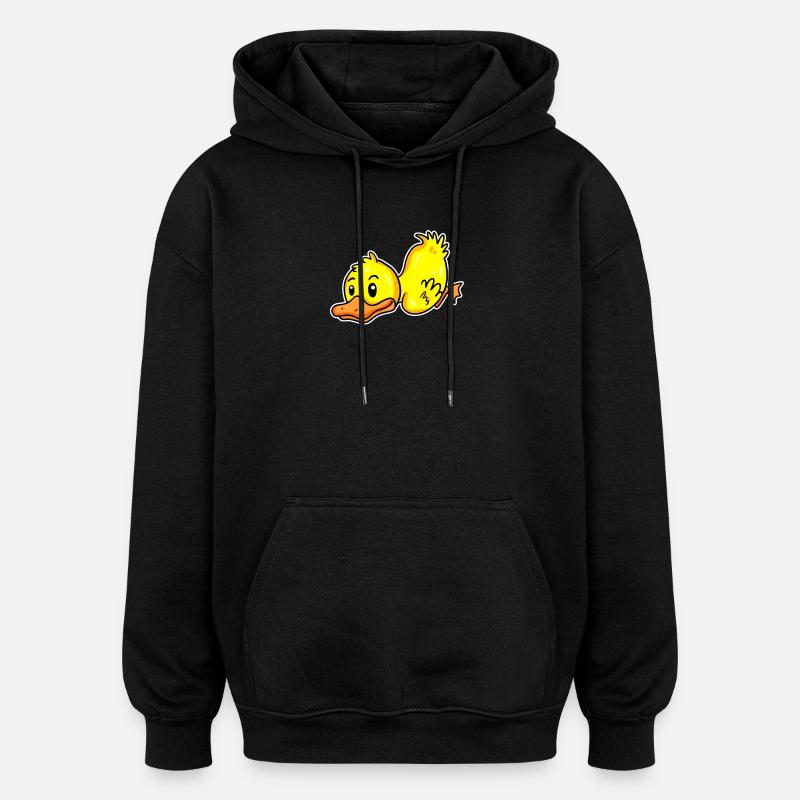 Duck - Oversized Unisex Hoodie - black