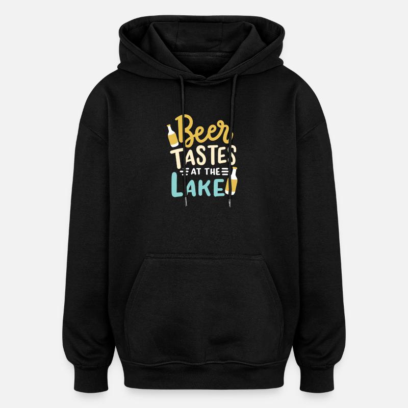 See Camping Zelten - Oversized Unisex Hoodie - Schwarz