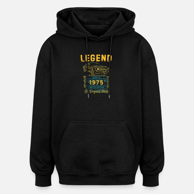 Légende créée en 1975 - Sweat à capuche oversize unisexe - noir